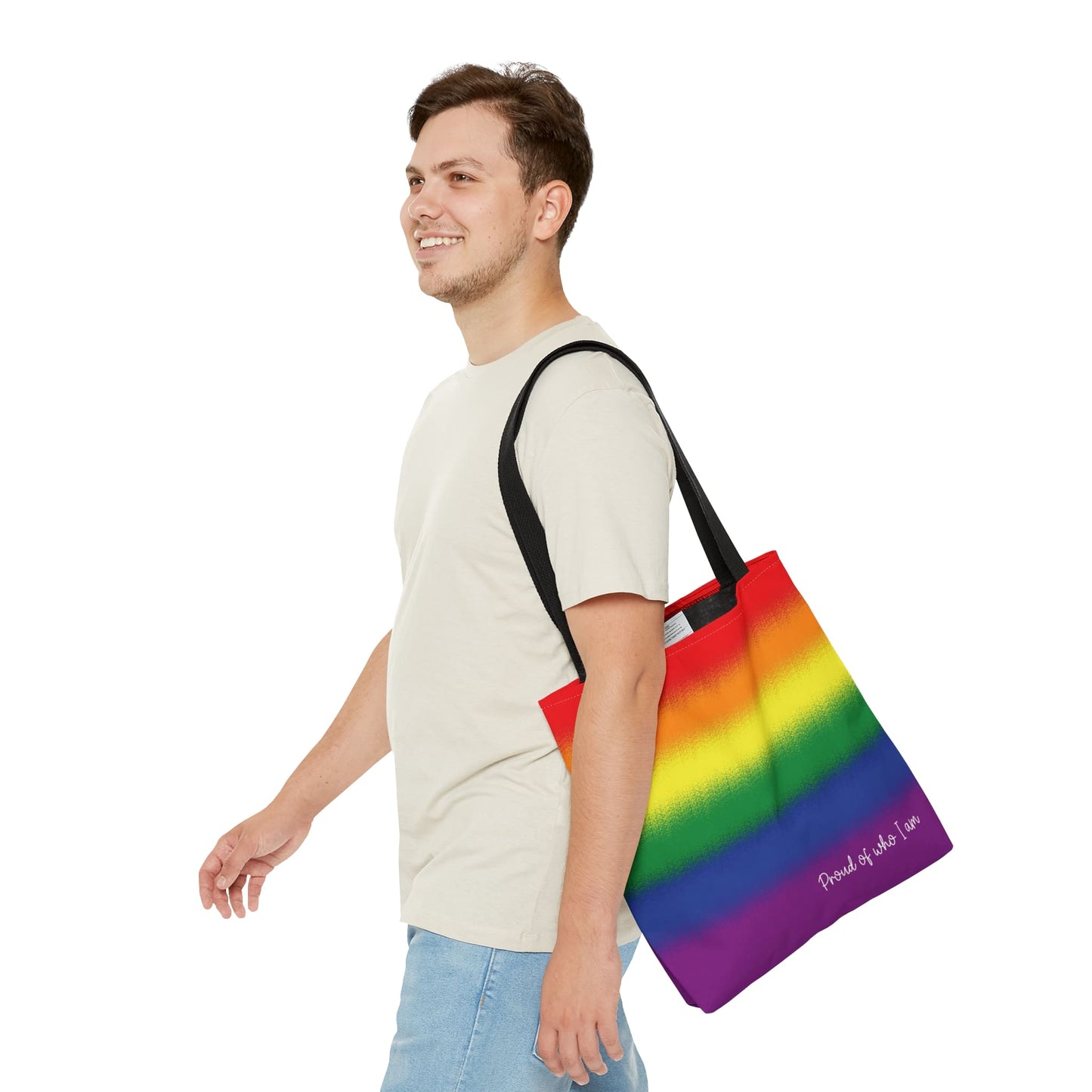 LGBTQ pride tote bag, medium