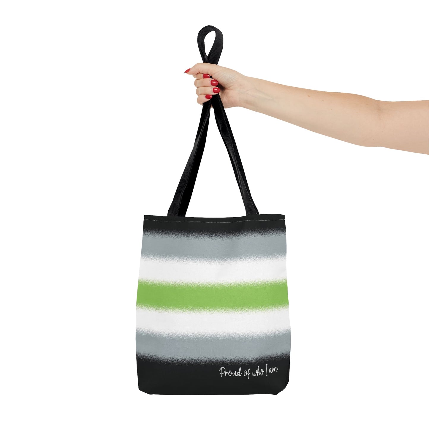 agender flag tote bag, small