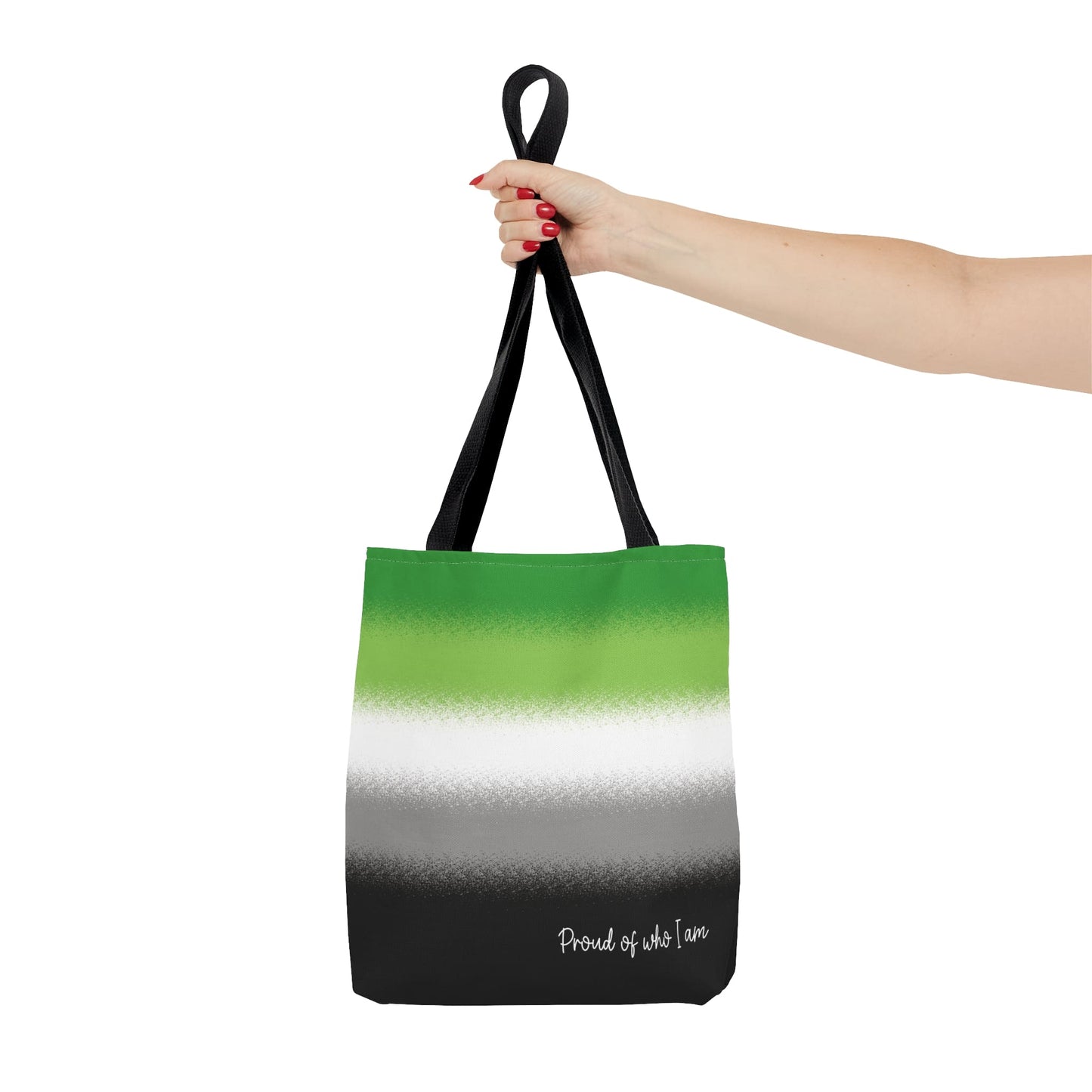 aromantic flag tote bag, small