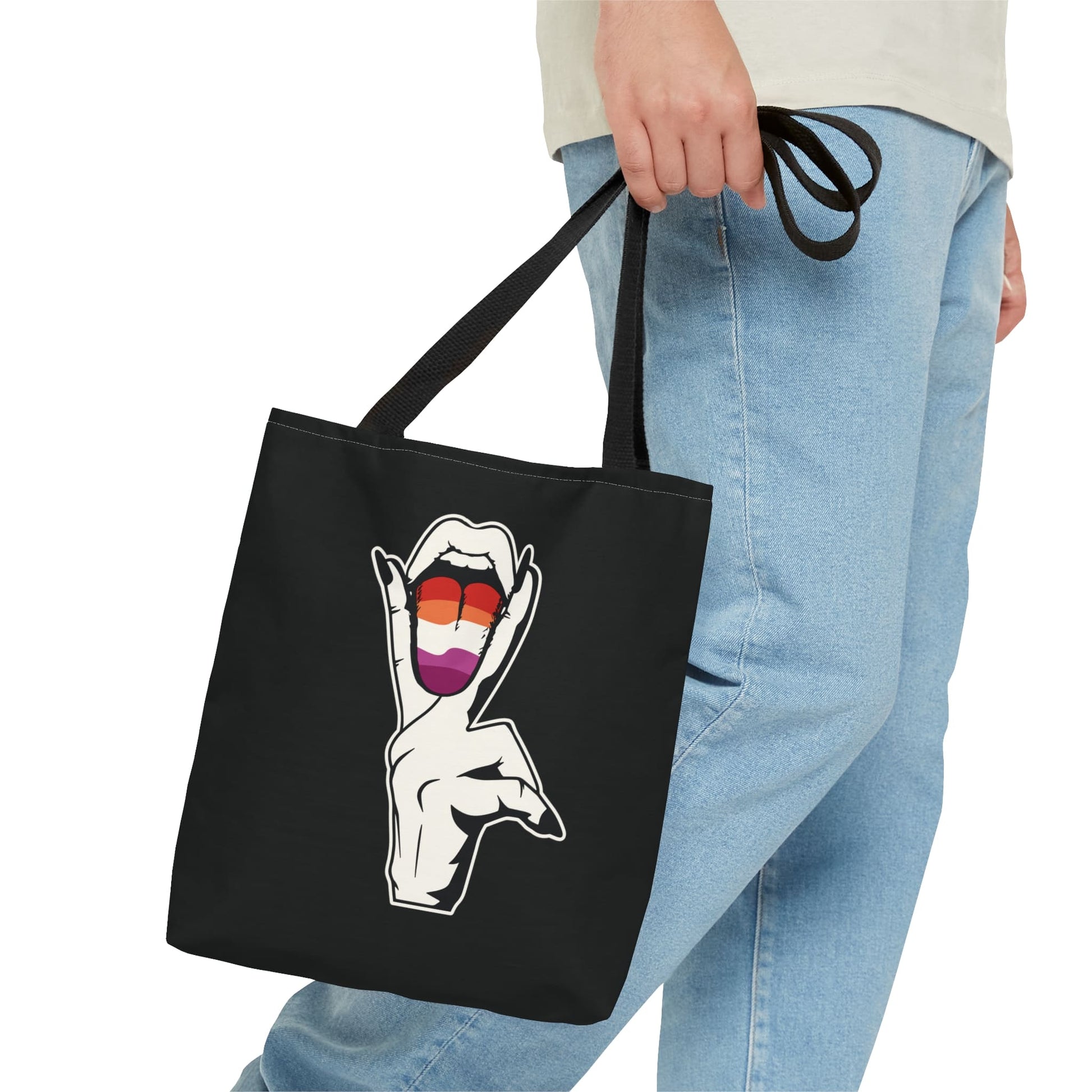 lesbian tote bag, suggestive wlw bag, small