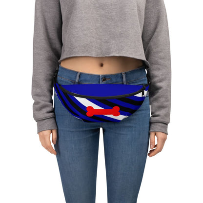 puppy play pride fanny pack, model 3
