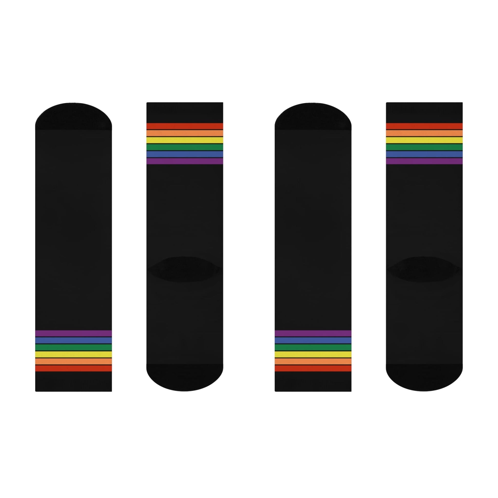 LGBT socks, LGBTQIA+ pride flag, flat