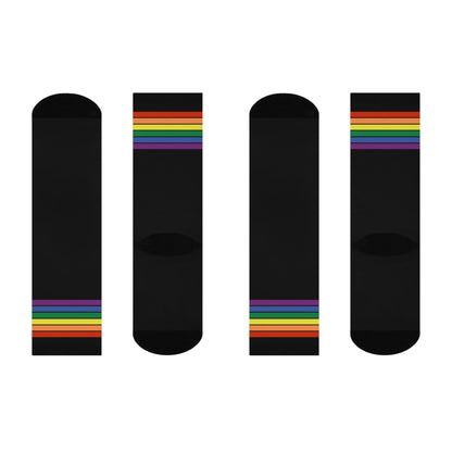 LGBT socks, LGBTQIA+ pride flag, flat