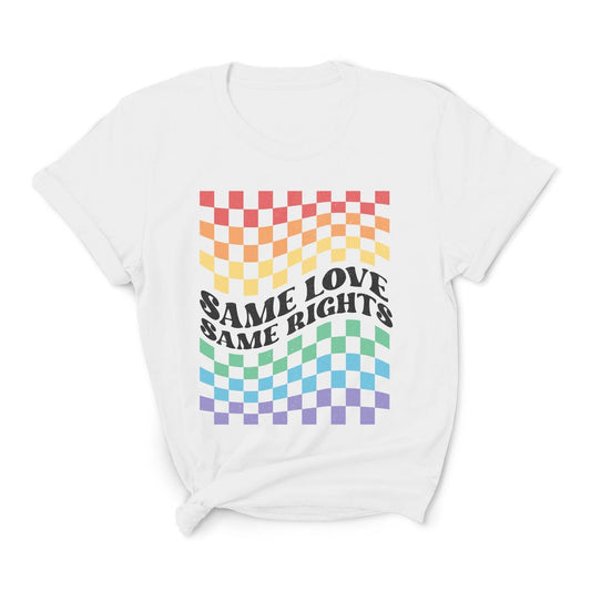 LGBT pride shirt, same love same rights tee, main