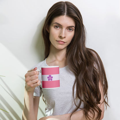 sapphic coffee mug, model