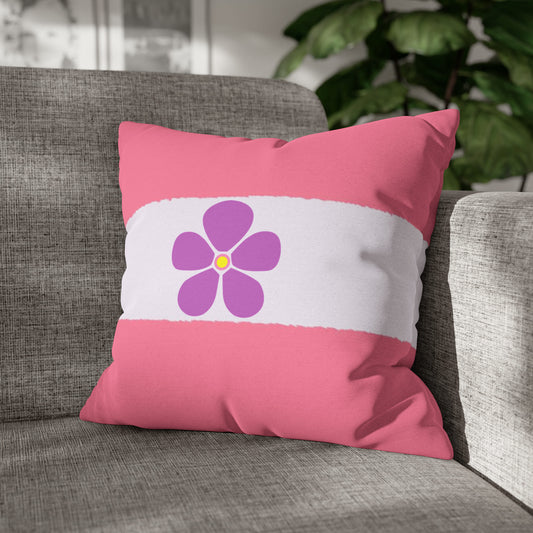 sapphic pillow on sofa