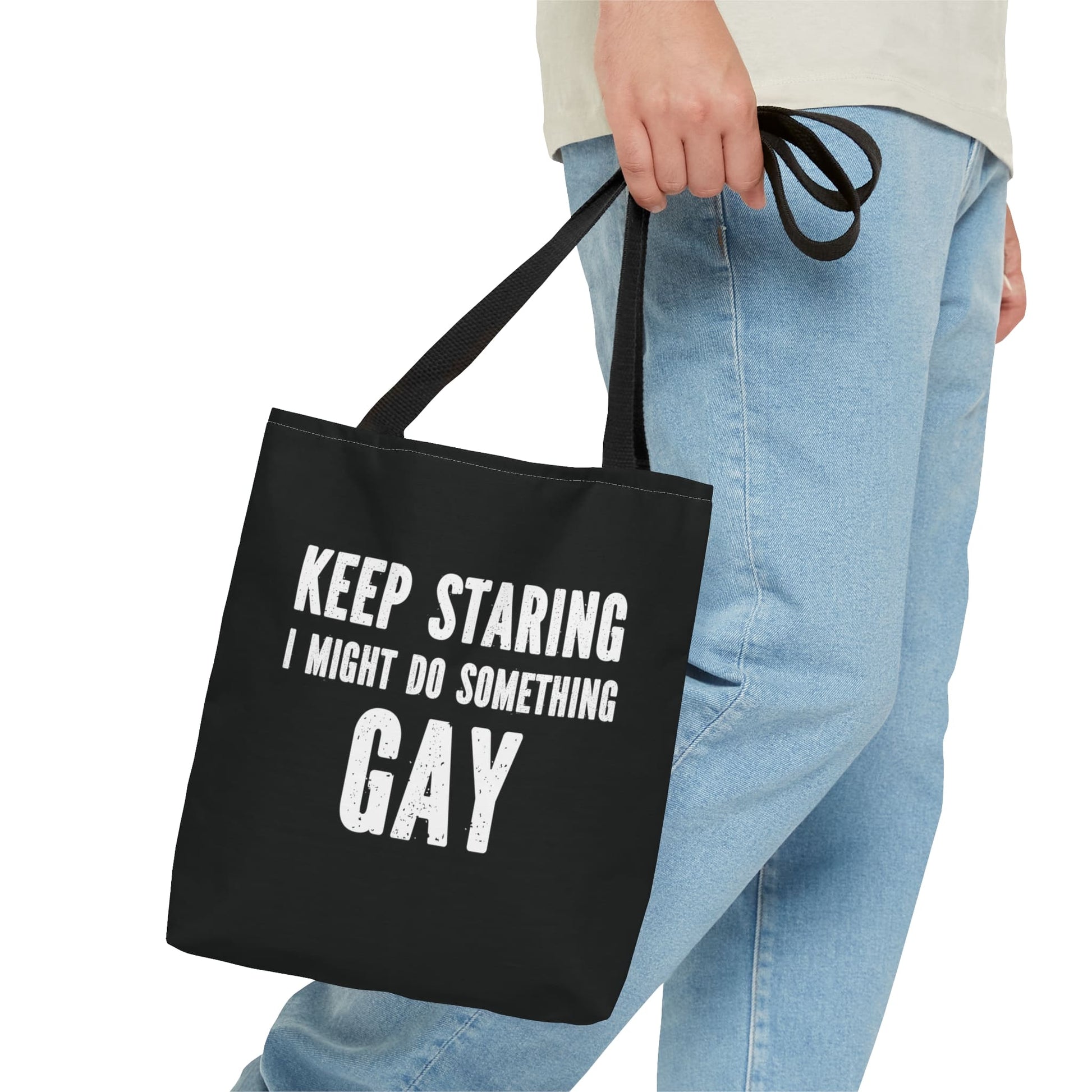 funny gay tote bag, small