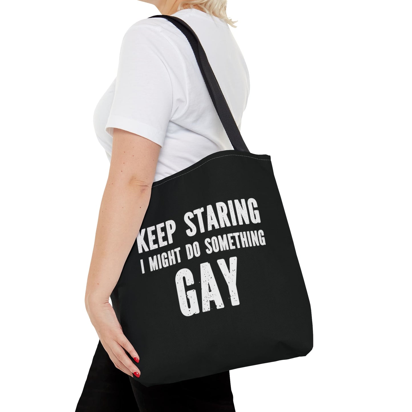 funny gay tote bag, medium