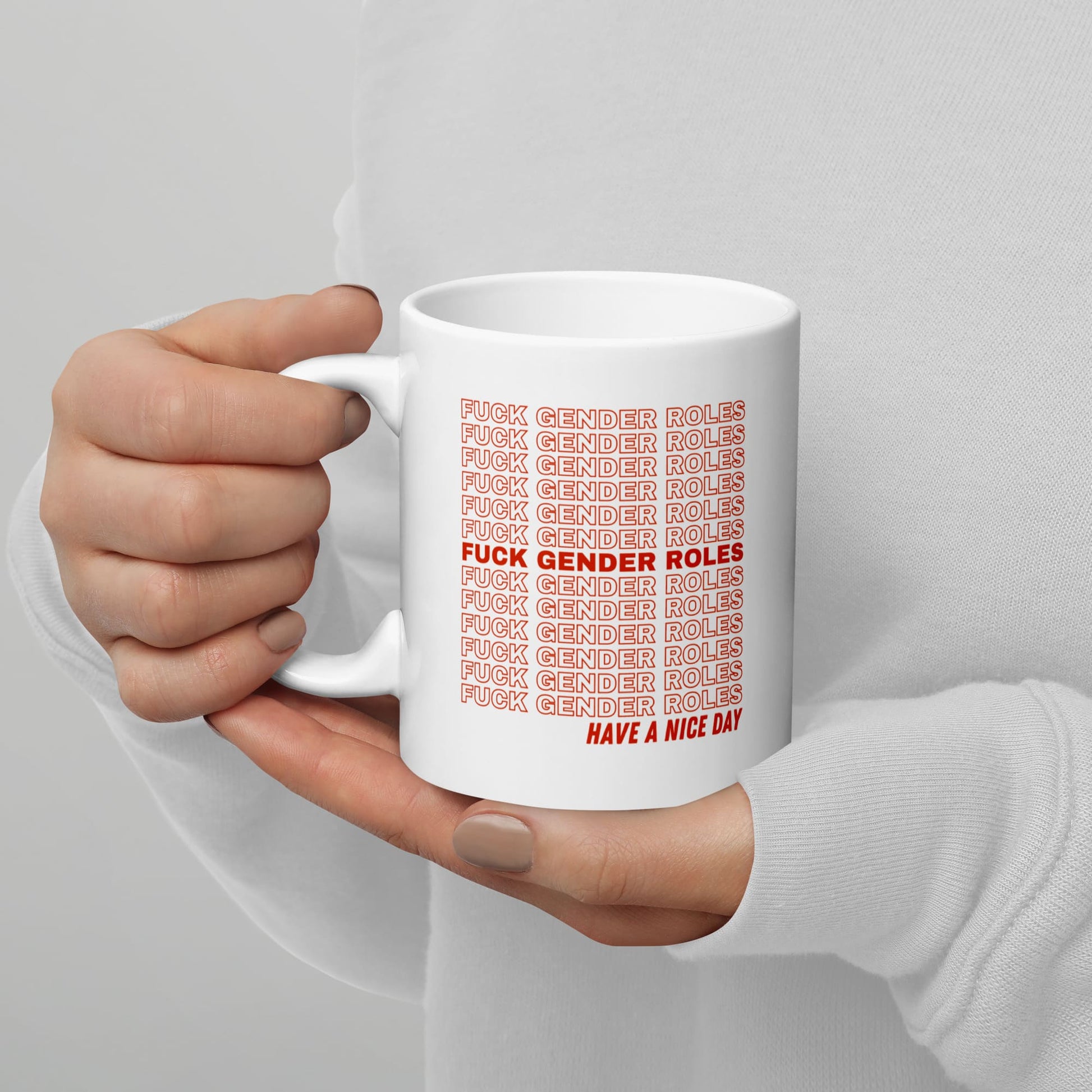 non binary mug, enby pride coffee or tea cup, zoom