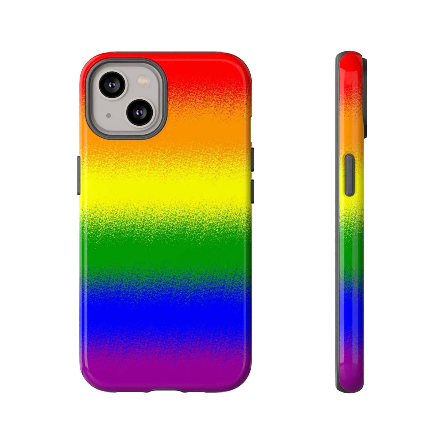 LGBT pride phone case sprayed rainbow flag