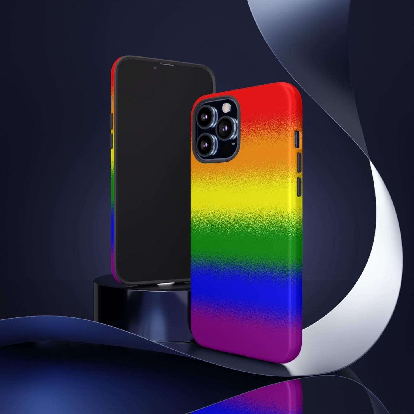 LGBT pride phone case sprayed rainbow flag