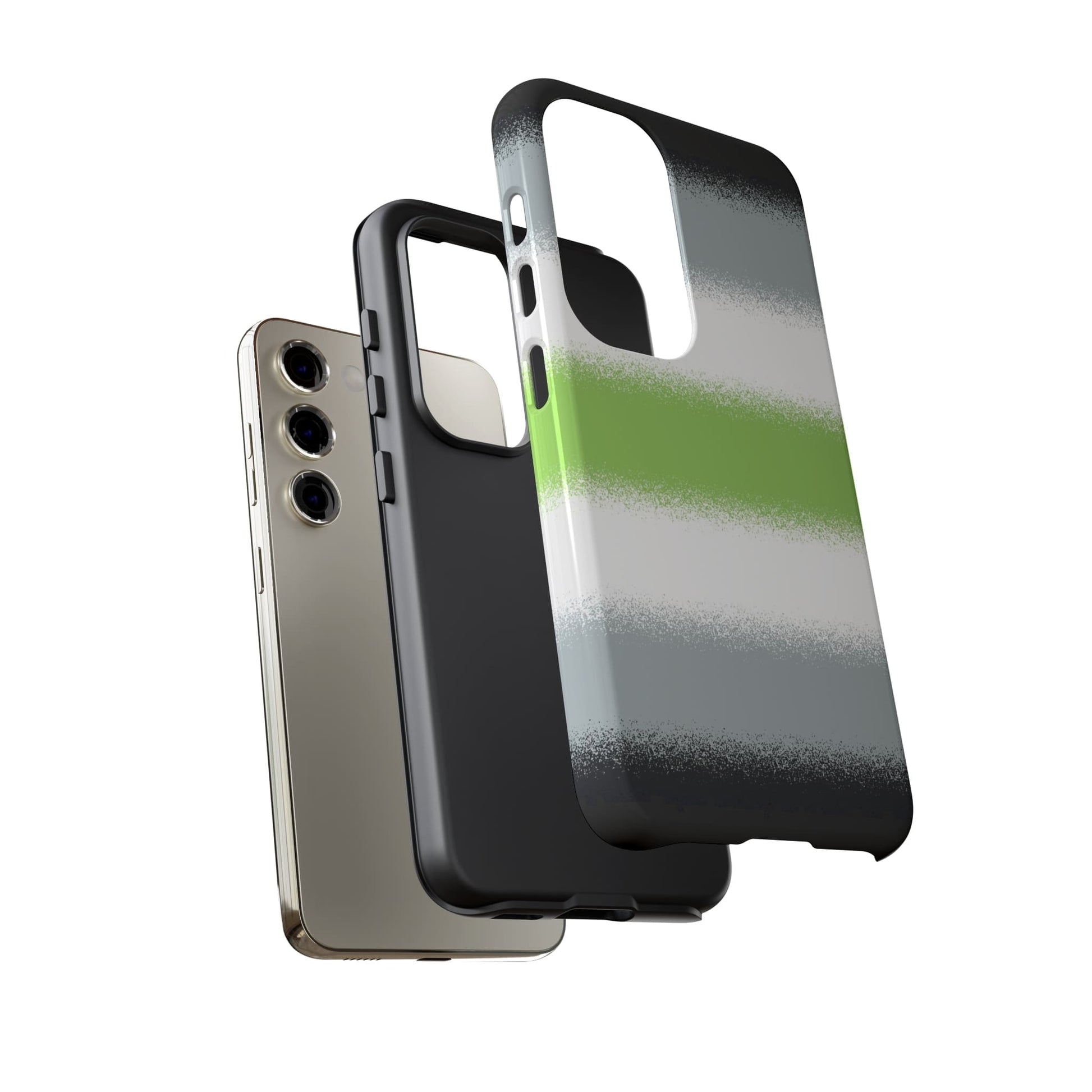 agender phone tough case, layers