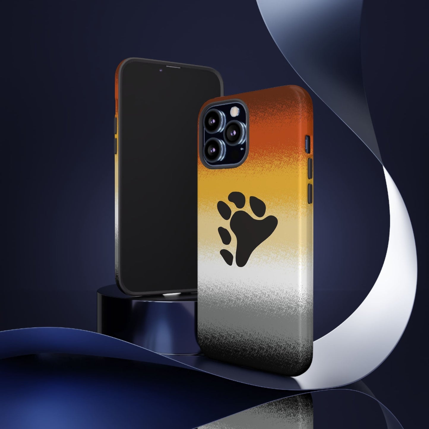 Bear pride phone case sprayed flag