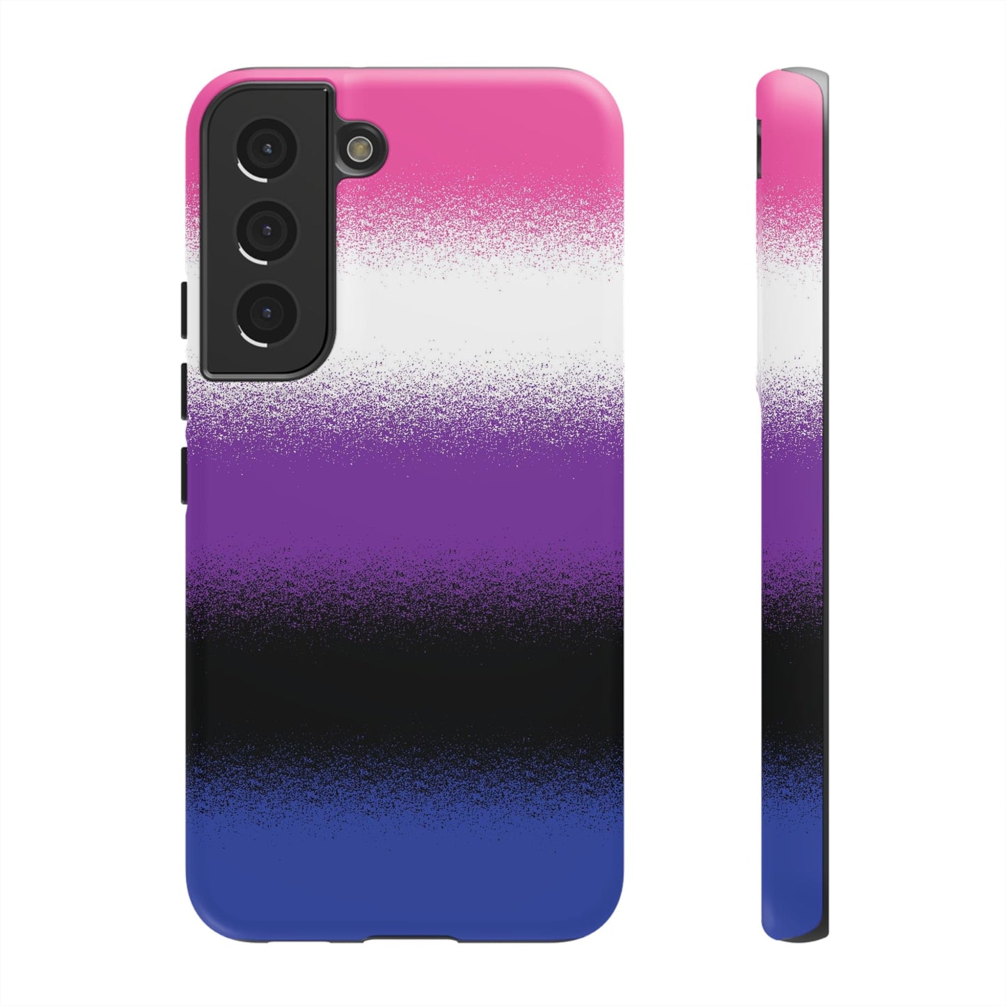 Genderfluid phone case sprayed flag