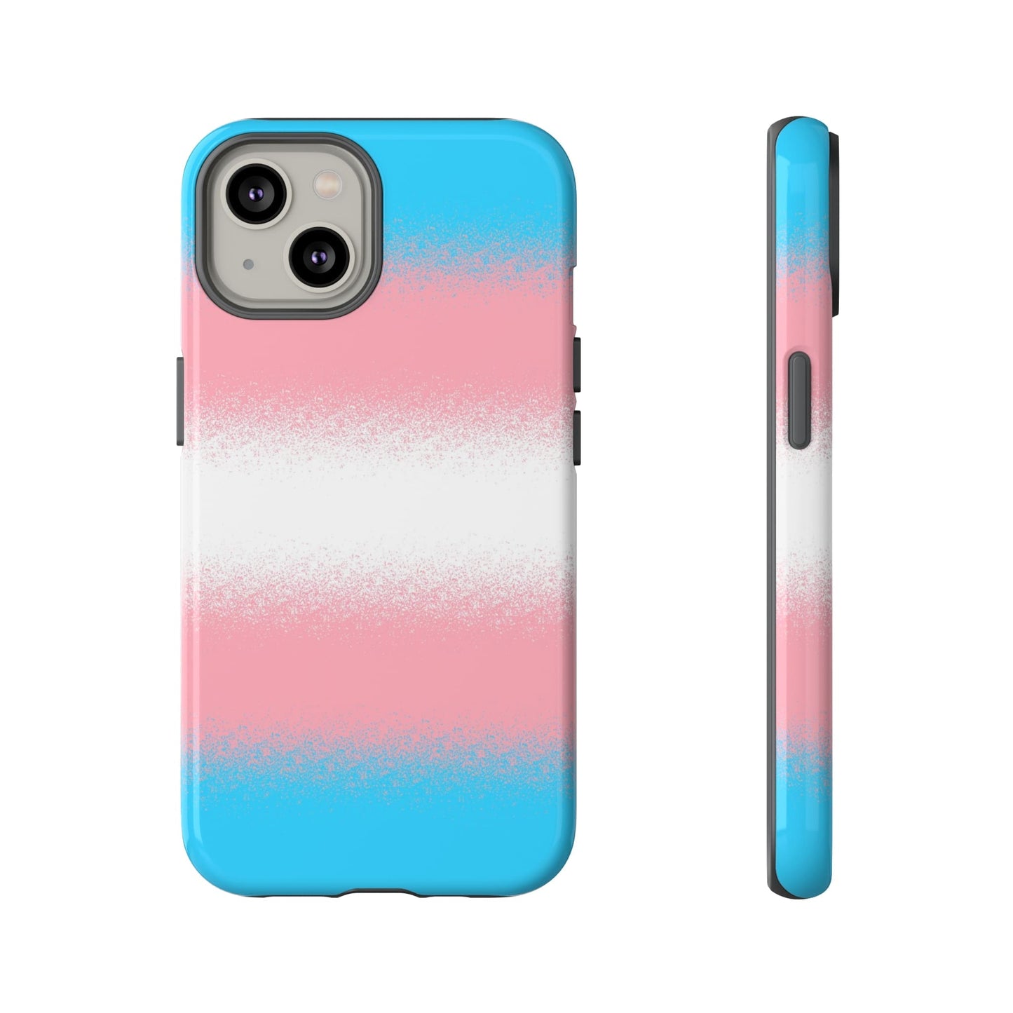 Transgender phone case sprayed flag