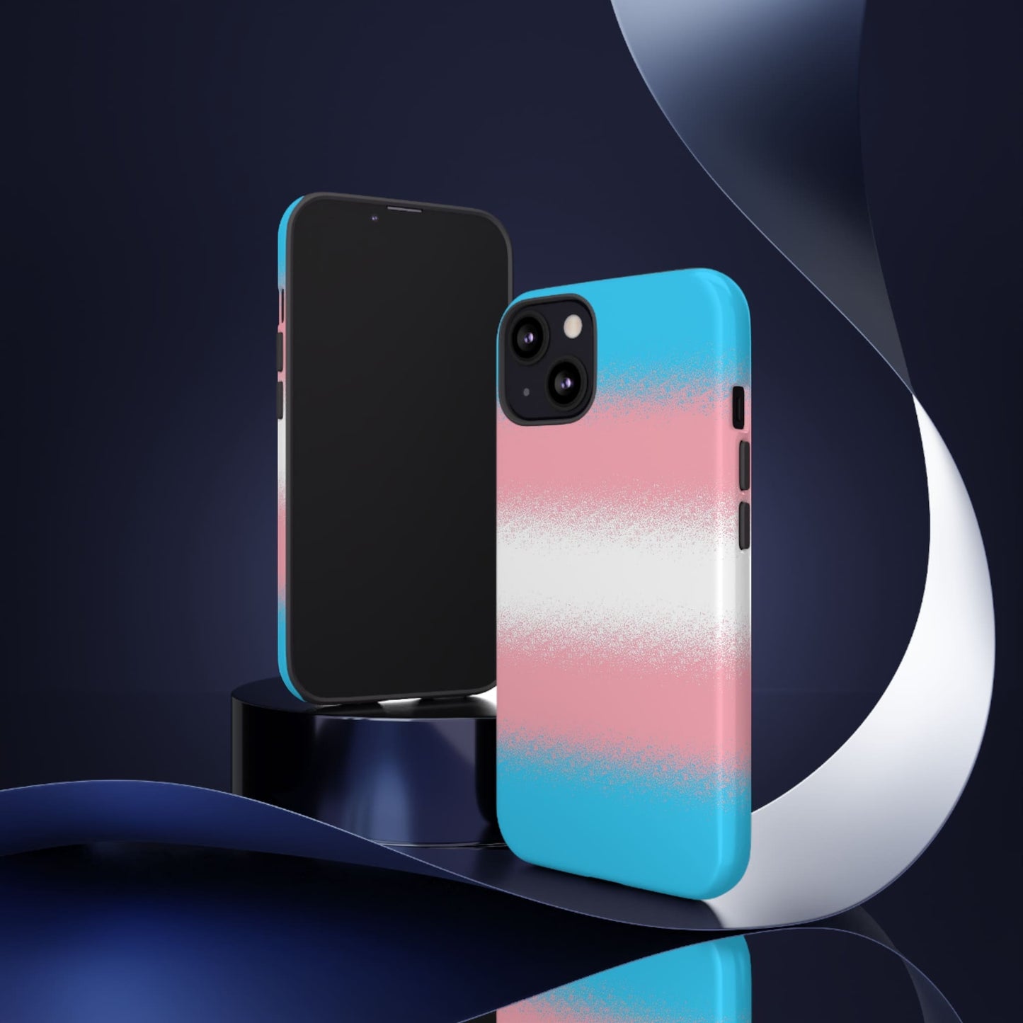 Transgender phone case sprayed flag