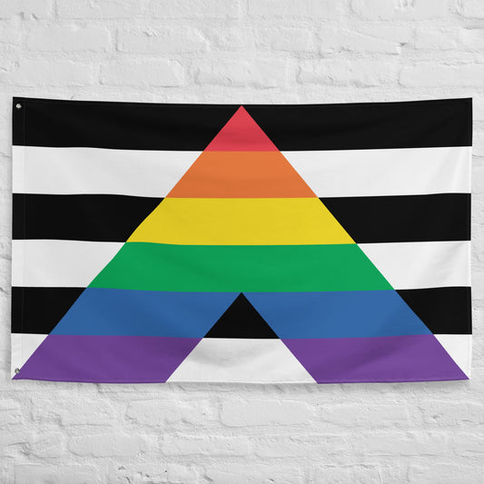 Straight ally flag wall tapestry