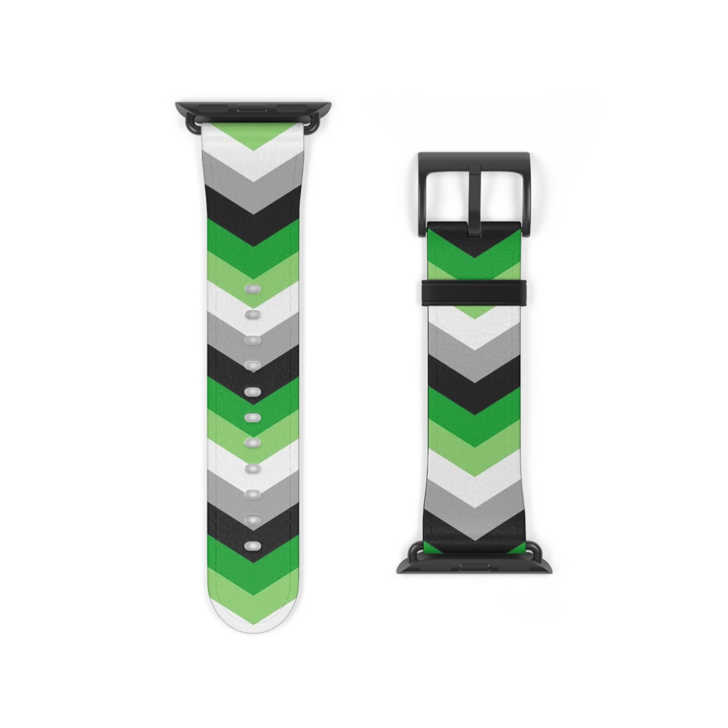 aromantic apple watch band, discreet chevron pattern