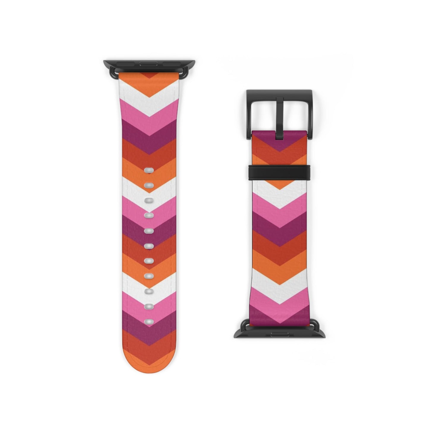 lesbian apple watch band, discreet chevron pattern