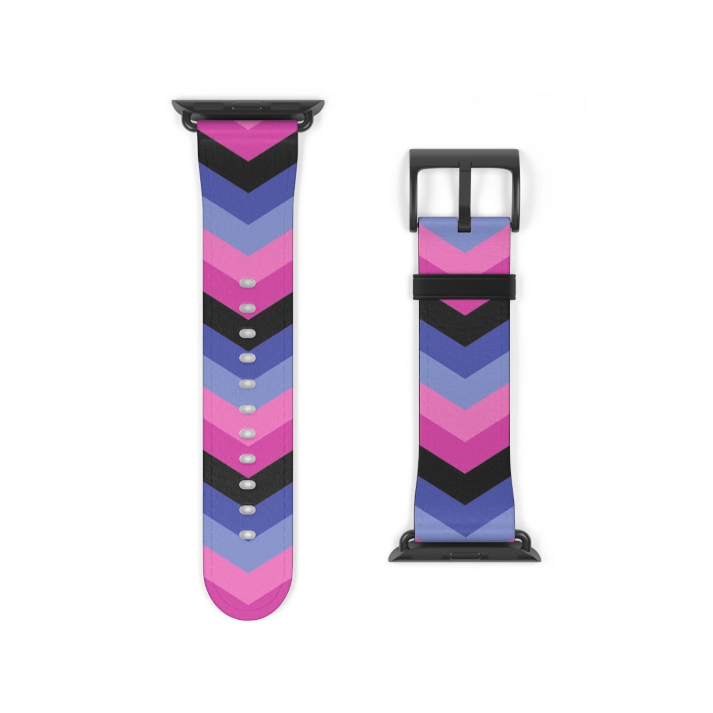 omnisexual apple watch band, discreet chevron pattern