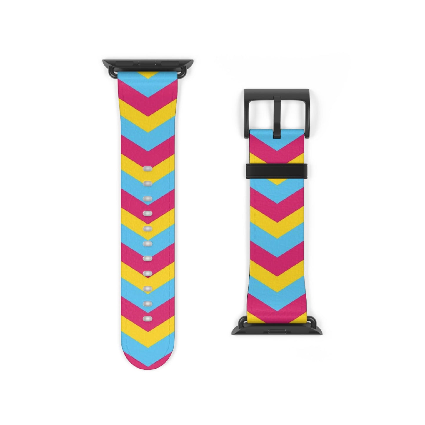 pansexual apple watch band, discreet chevron pattern