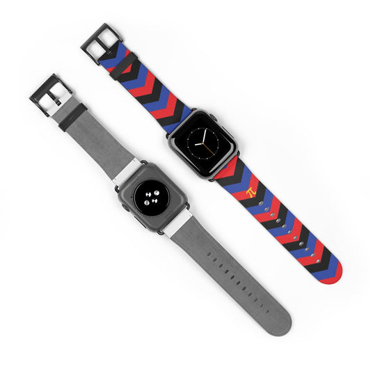 polyamory apple watch band, discreet chevron pattern