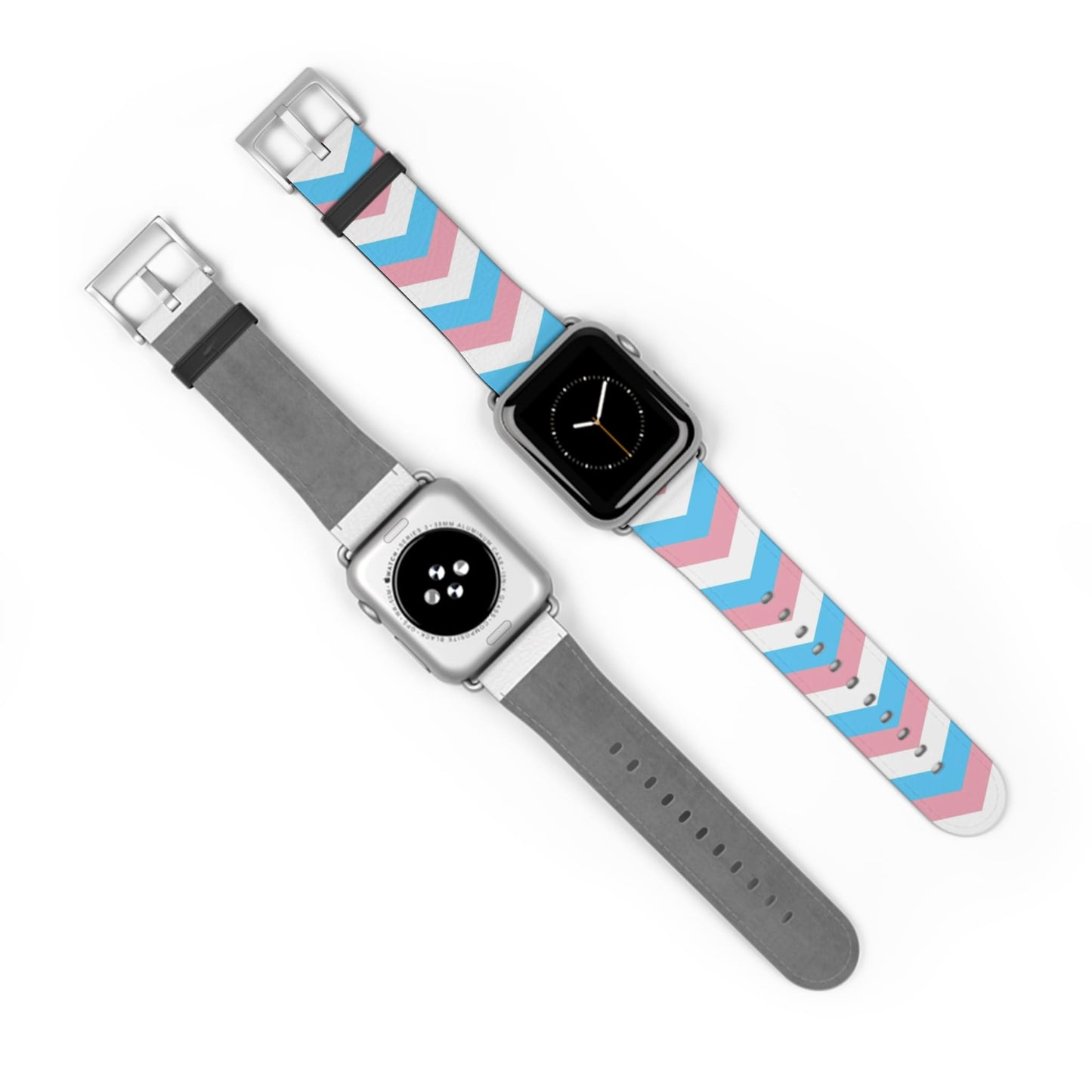 transgender apple watch band, discreet chevron pattern