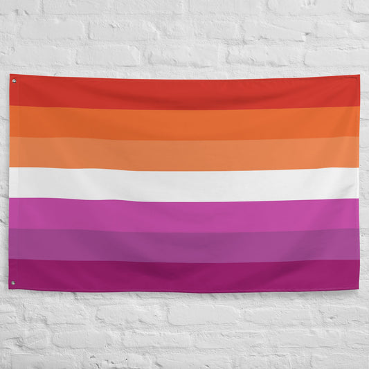 lesbian sunset flag wall tapestry