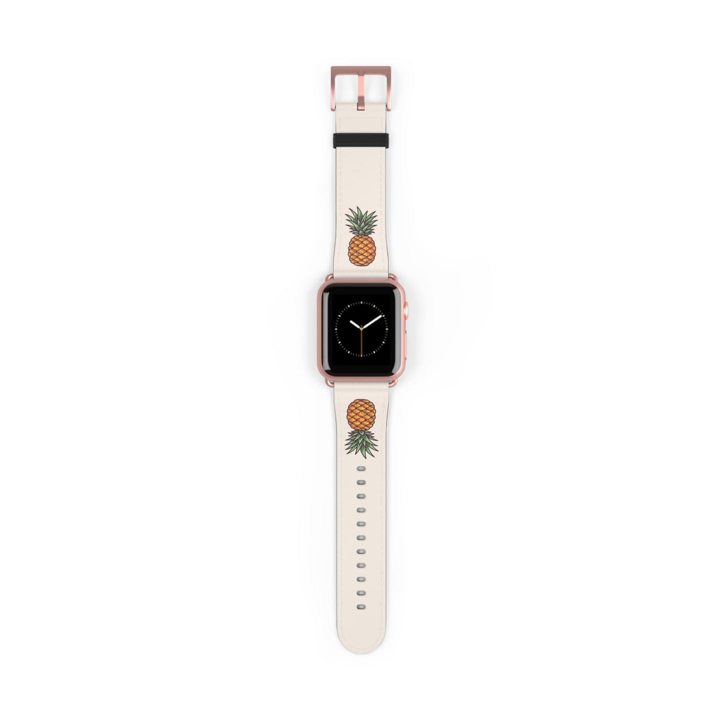 swingers upside down pineapple apple watch band, rose gold