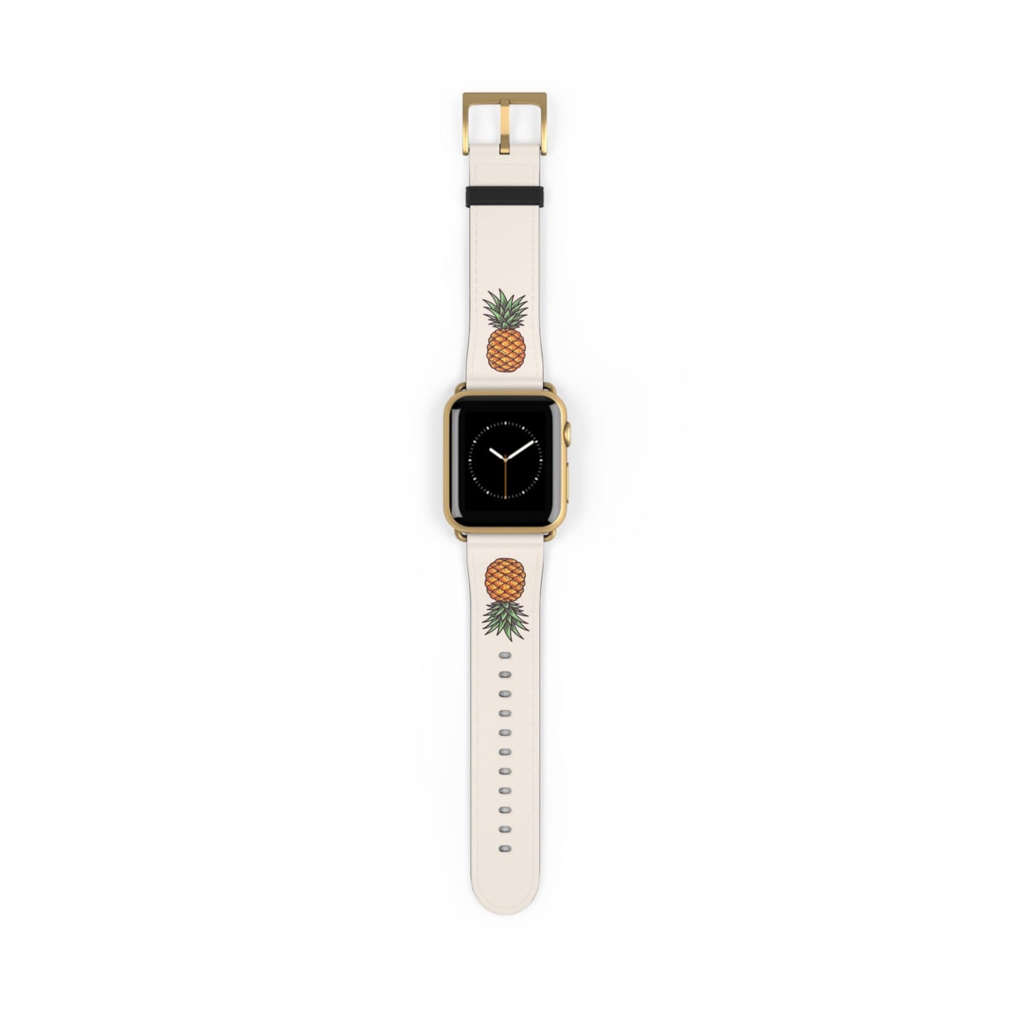 swingers upside down pineapple apple watch band, gold