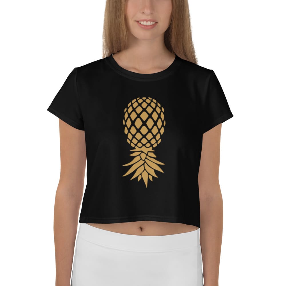 swingers upside down pineapple crop top