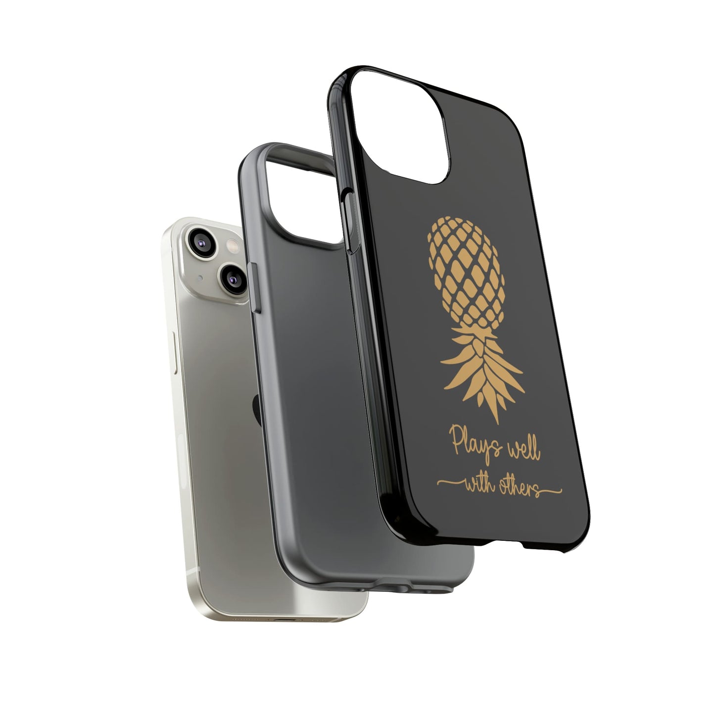 Swingers upside down pineapple phone case, layers
