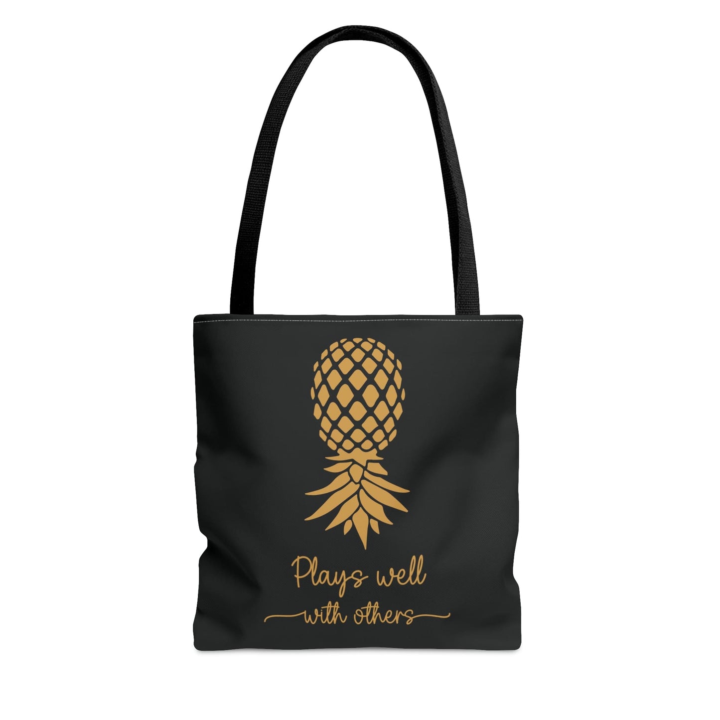 swingers upside down pineapple tote bag