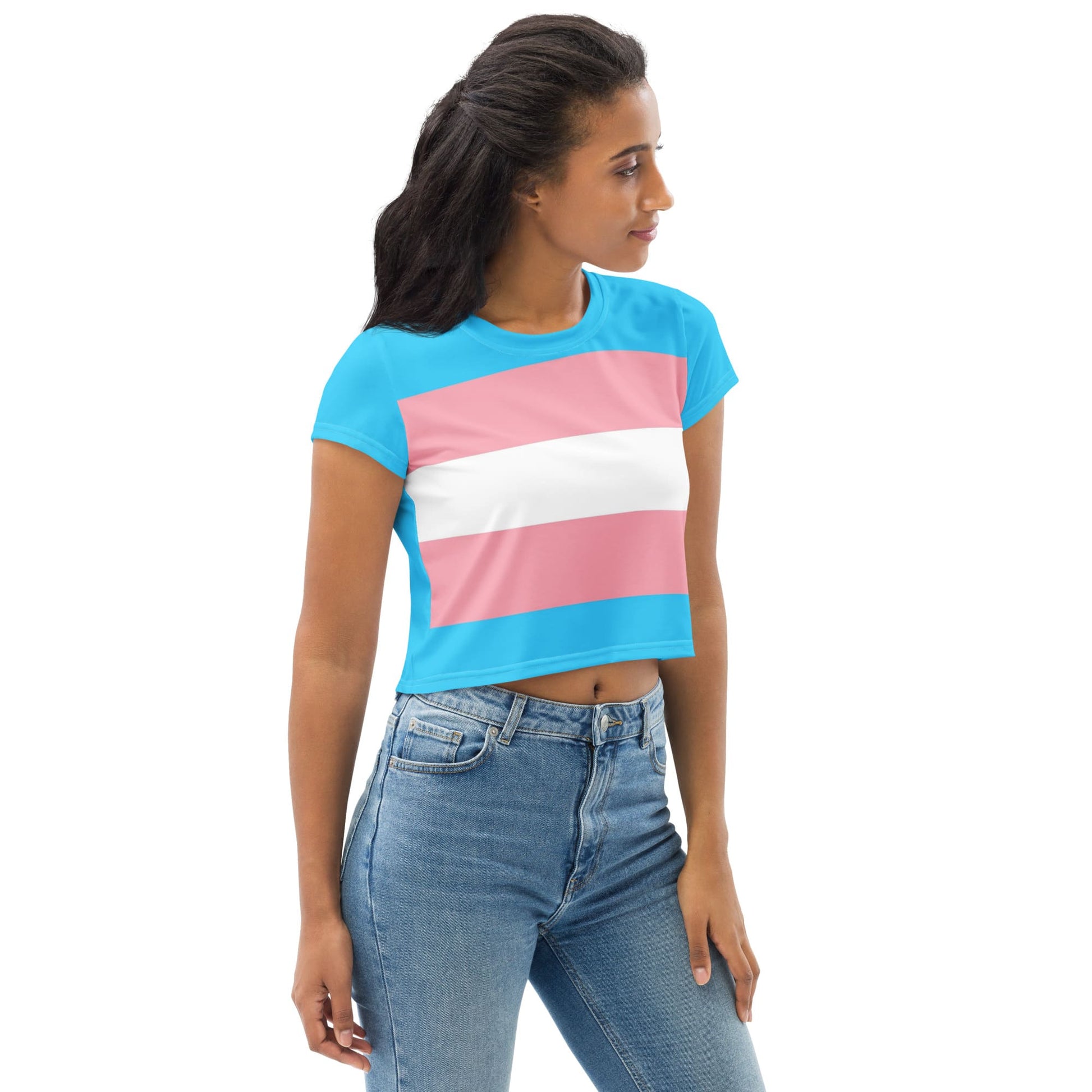 transgender crop top, model 2