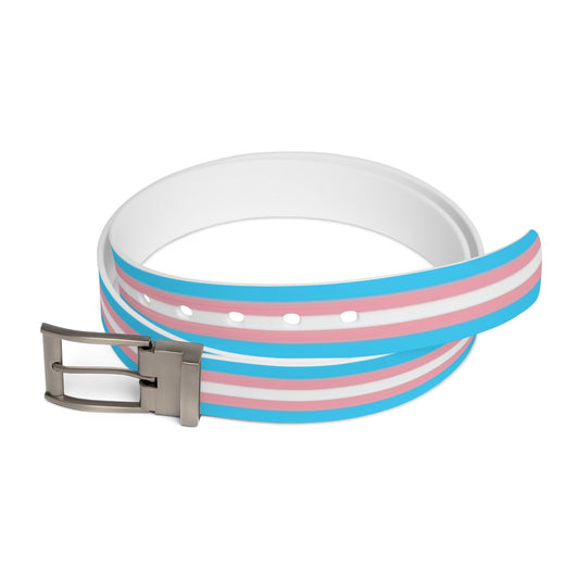 transgender belt, silver