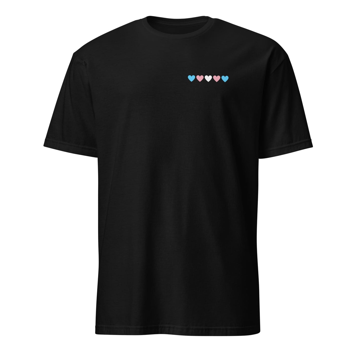 transgender shirt, subtle trans pride pocket design tee, hang