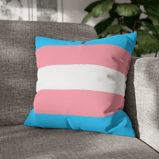 transgender pillow on sofa