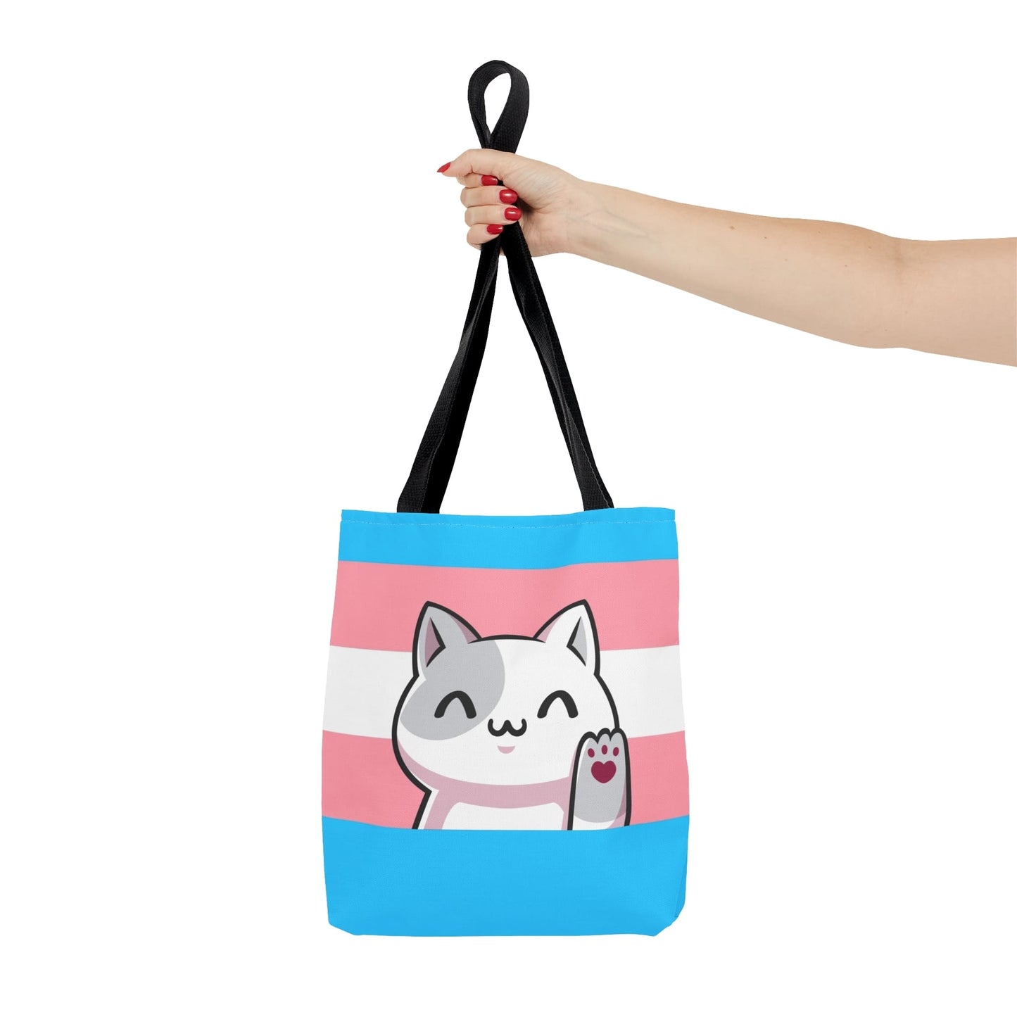 transgender tote bag cute cat, small
