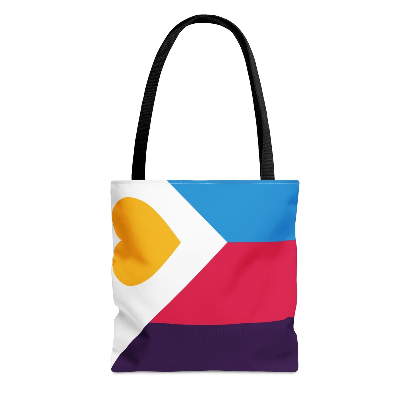 polyamory tote bag, new tricolor polyamorous pride bag
