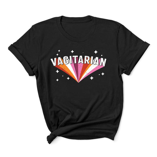 funny lesbian shirt, vagitarian pun