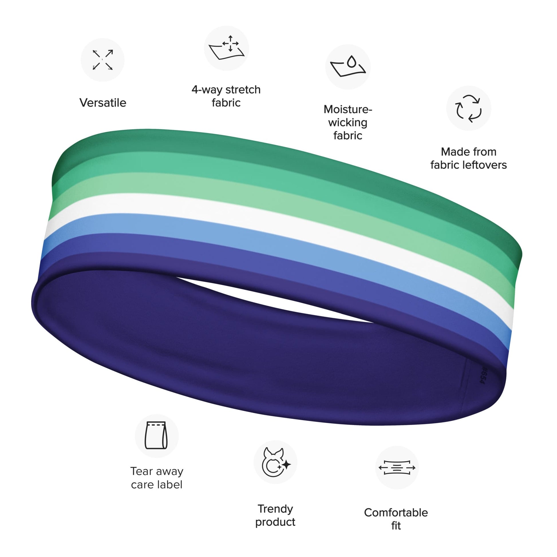 gay mlm vincian flag headband, properties