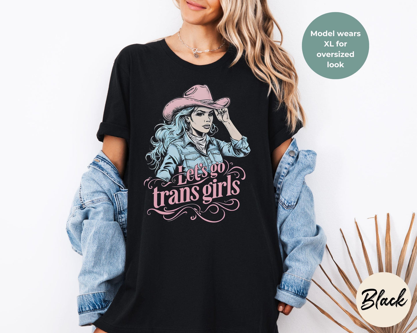 country girl MTF transgender shirt in use