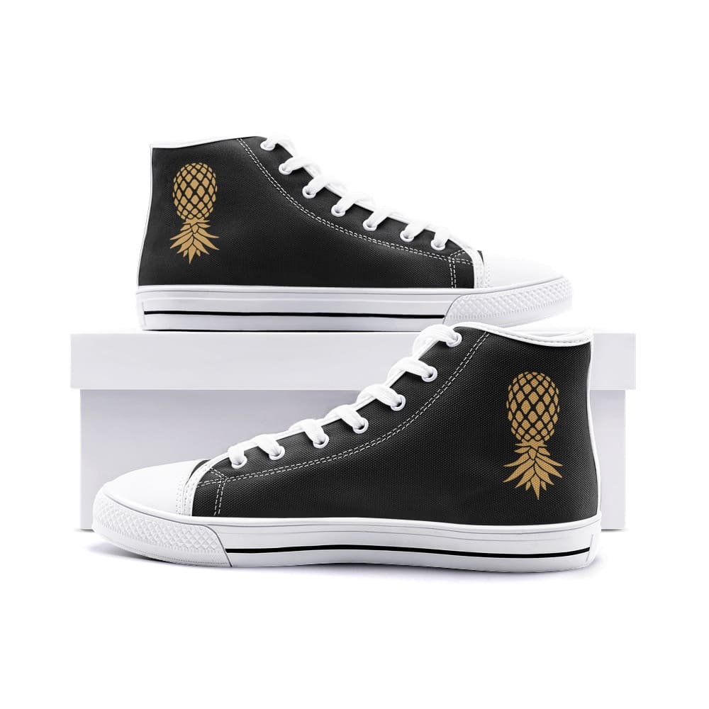 swingers shoes, upside down pineapple sneakers, white