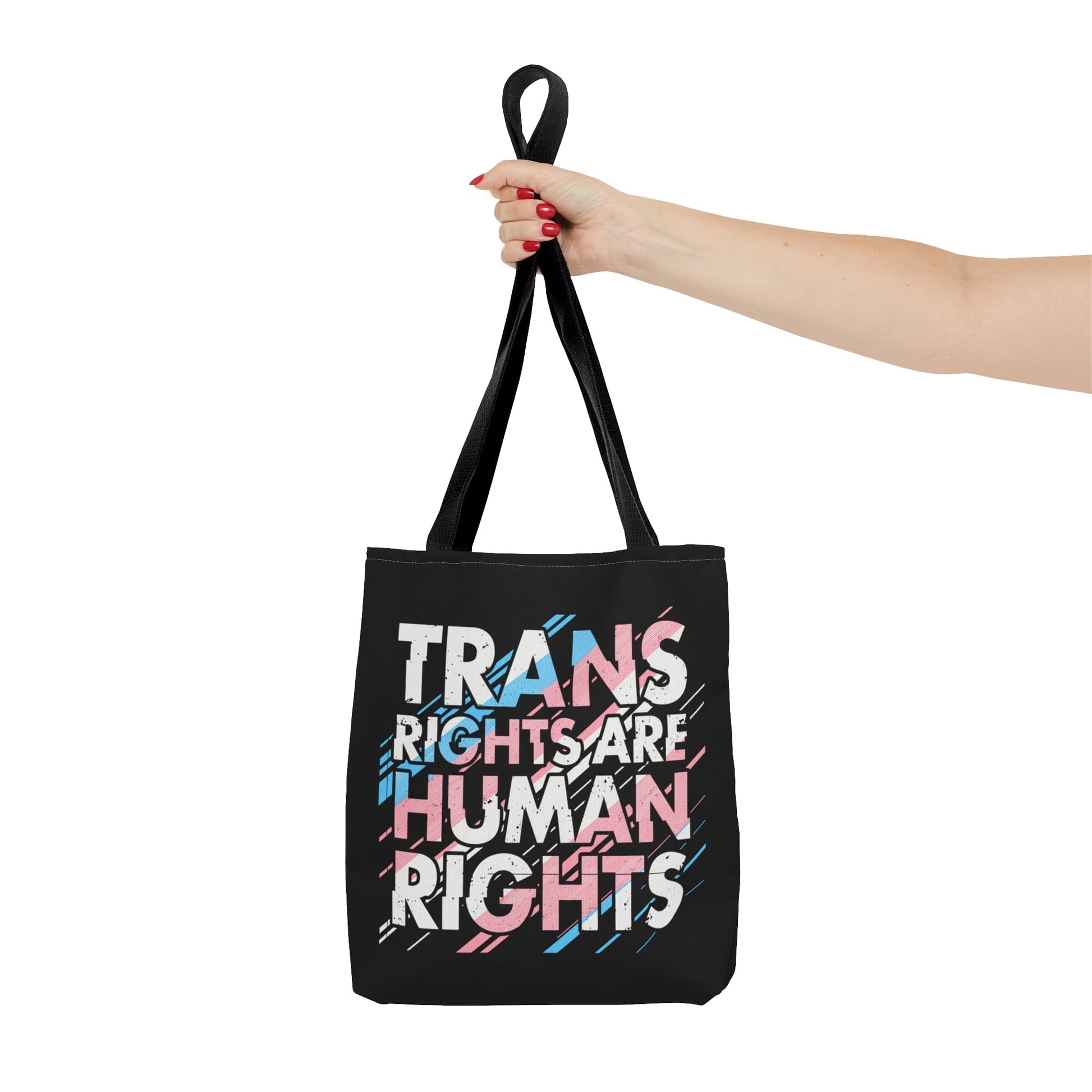 trans rights are human rights transgender tote bag, small