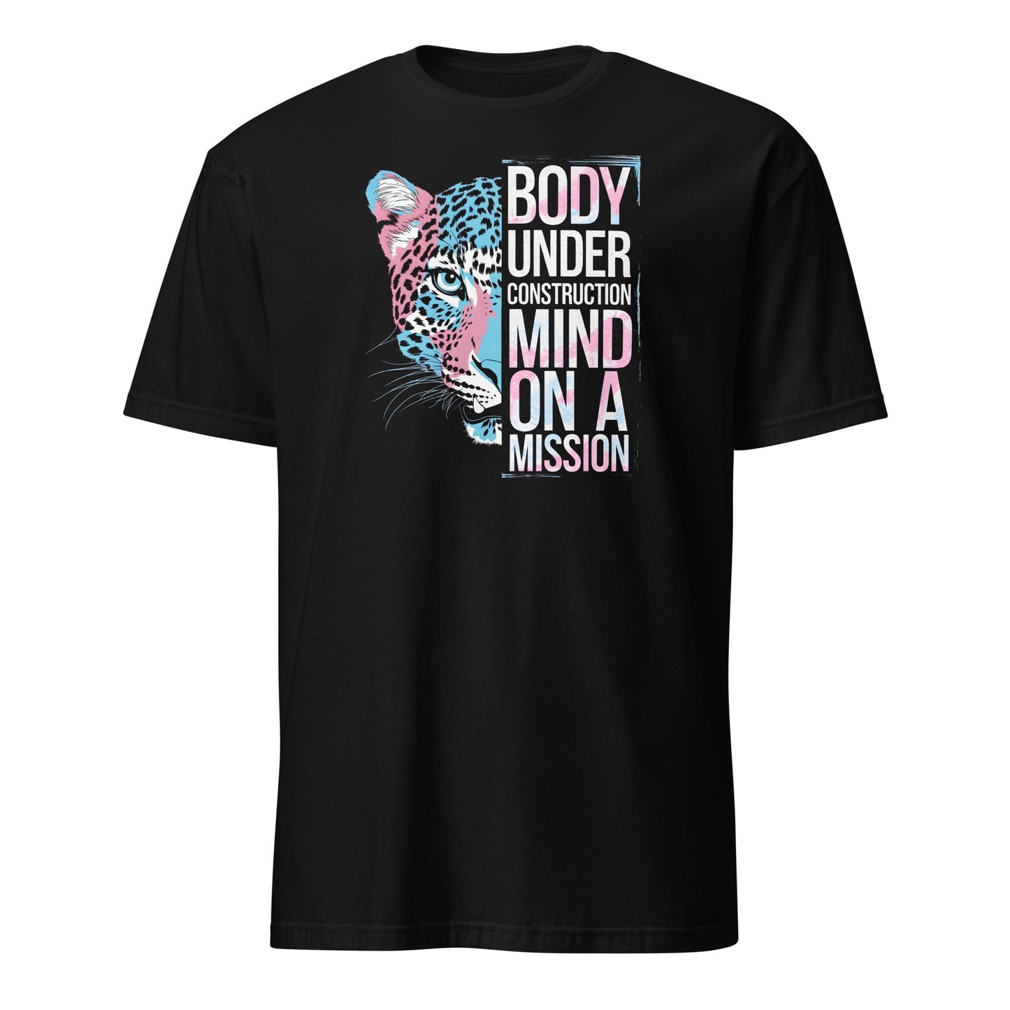 Transgender t-shirt body under construction