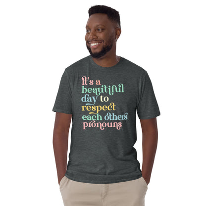 Respect pronouns t-shirt