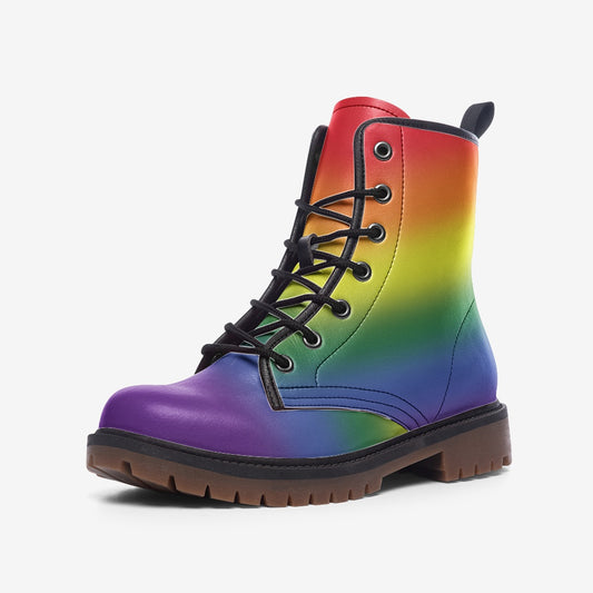 LGBTQ pride combat boots