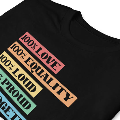 LGBT pride shirt, LGBTQ awareness tee, zoom