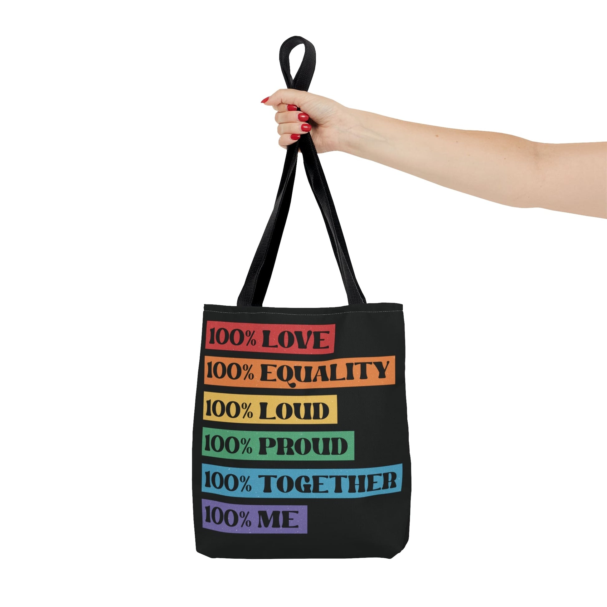 LGBTQ pride tote bag, LGBT awareness bag, small