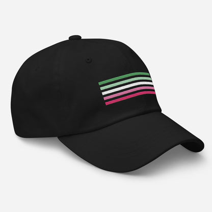 Abrosexual hat, abro pride embroidered cap, right